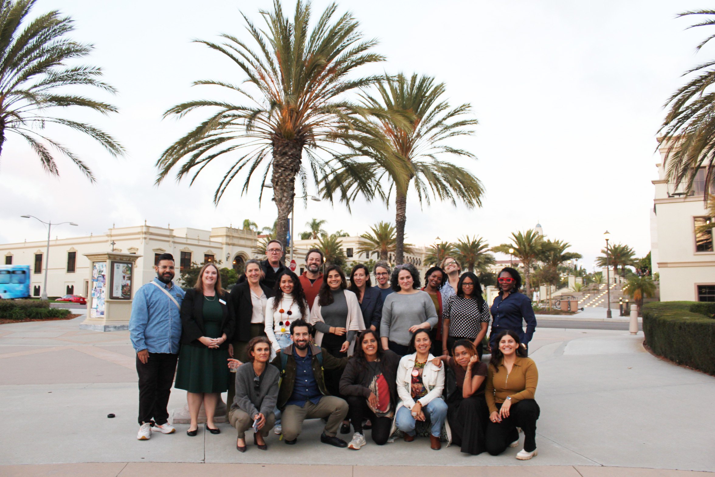 VIP Lab Fellows, Kroc IPJ staff, and convening guests at the University of San Diego