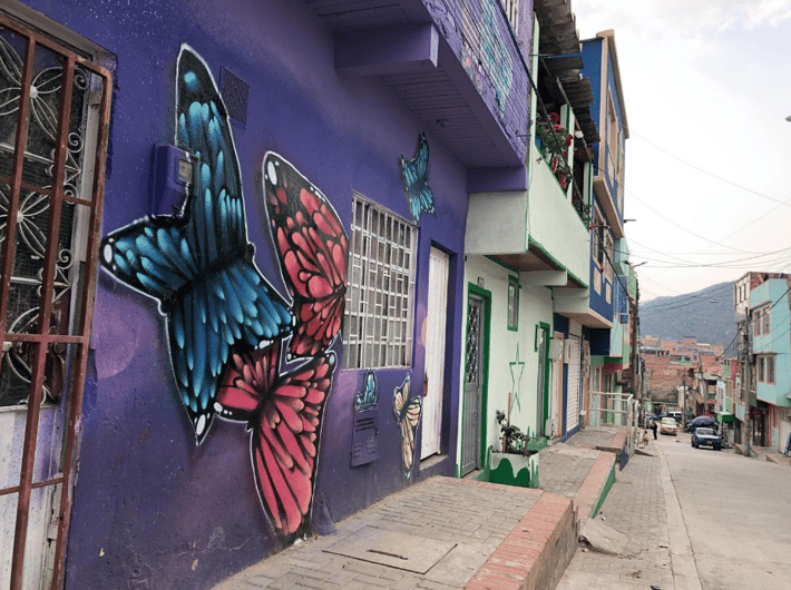 Mural of a butterfly