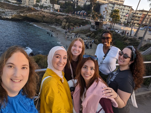 The Women PeaceMakers and Kroc IPJ staff at La Jolla Shores