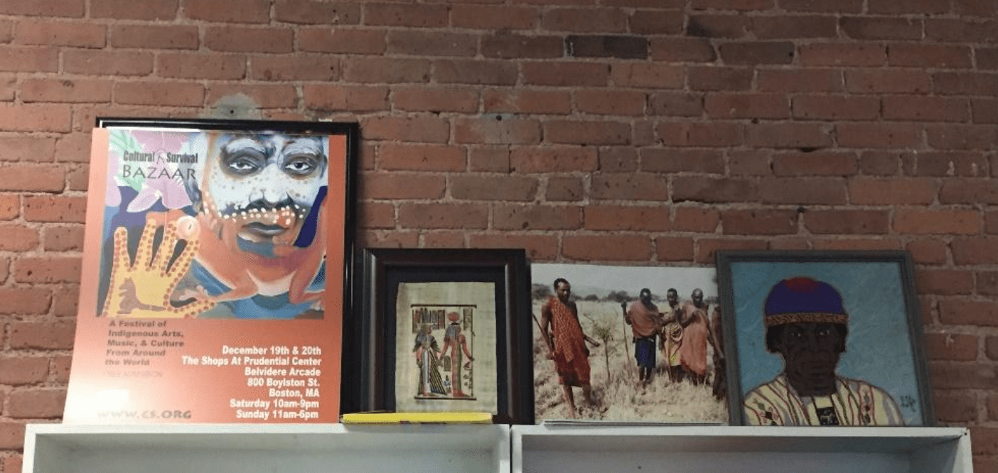 Artwork inside the office of Cultural Survival