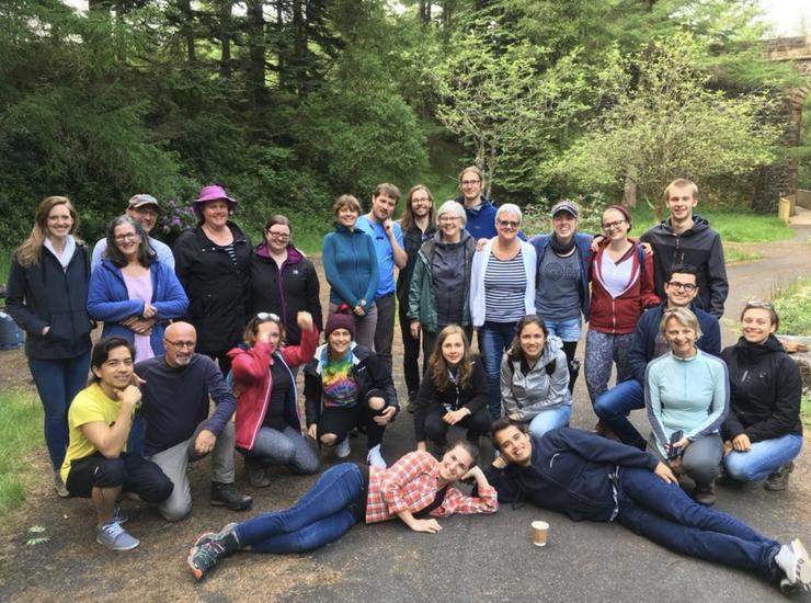 Corrymeela volunteers and interns gather for a day of team building and appreciation of their work.