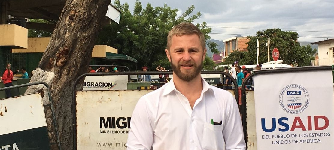 John Patterson in Colombia, where he works for USAID’s Office of US Foreign Disaster Assistance (OFDA) as the Deputy Team Leader (Colombia) for the Venezuela Regional Crisis Response.