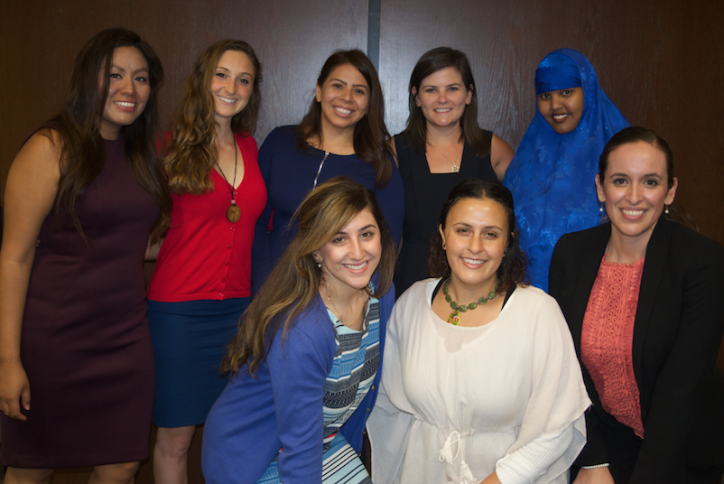 Panelists and students at the Badass Women Making Change event.